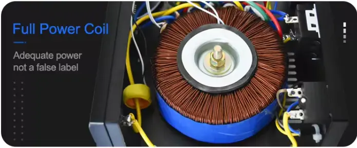 Internal compInternal components of a relay-type volt stabilizer showing relay system and thermal protectiononents of a relay-type volt stabilizer showing relay system and thermal protection