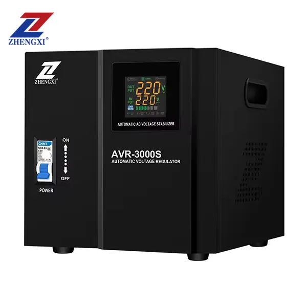ZHENGXI servo type automatic voltage regulator AVR front view