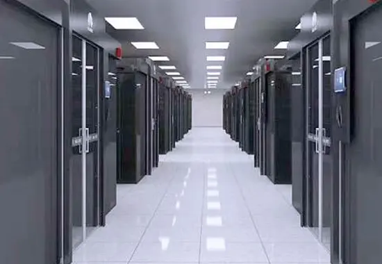 AC voltage stabilizers installed in commercial server room to ensure stable electricity supply